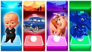 Baby Boss VS Doc Hudson VS Jungle Beat VS Luna - Tiles Hop