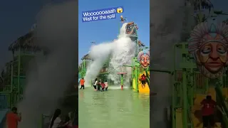 😮 wet and joy water splash on people heavy water flow slide #waterpark #wetnjoywaterpark #imagic