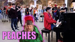 When I Play Super Mario Peaches by Jack Black in Public | Cole Lam