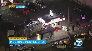 Multiple people shot, 1 dead, outside Valley Glen strip mall