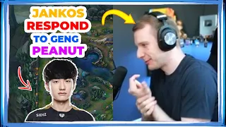 Jankos Respond to GenG Peanut [WHOLESOME]