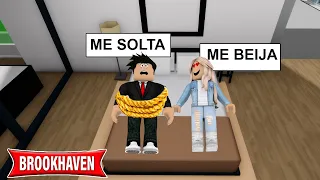 ACORDEI PRESO COM UMA GAROTA LINDA ME BEIJANDO NO BROOKHAVEN RP (Roblox)