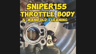 Sniper 155 | throttle body & manifold cleaning this time gasoline naman gamitin natin panlinis.