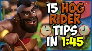 15 QUICK Tips About: Hog Rider🔨 - Clash Royale