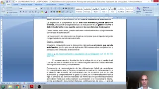 El Presupuesto de las Entidades Locales  Ejecución y Liquidación