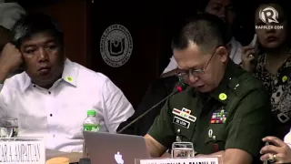 BGen de Leon gives a backgrounder of the Mamasapano clash operation