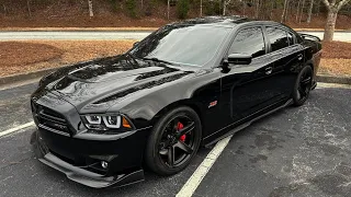 POV DRIVING MY DODGE CHARGER SRT8 IN SPORT MODE FOR THE FIRST TIME IN AWHILE 😳 #srt #srt8 #fast