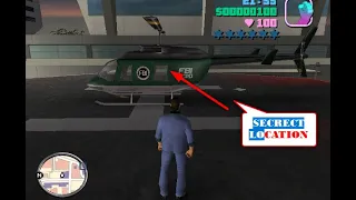 How To Catch FBI Police Helicopter In Gta Vice City|Hidden Trick Ever|Gta Secret  Place