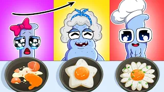 Alphabet Lore Baby vs Grandma Cooking Challenge | Convenience Store Mukbang ASMR |Cartoon Animaiton