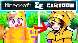 Minecraft ΑΛΛΑ έγινα CARTOON!