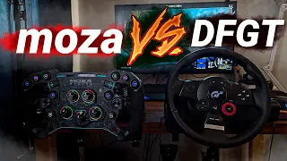 сравнение moza r9 | GS штурвал | SR-P педали vs logitech driving force gt