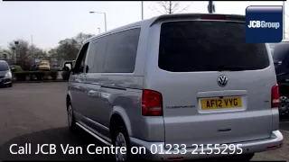 2012 Volkswagen Transporter T30 TDI SHUTTLE SE 2l Silver AF12VYG for sale at JCB Van Centre Ashford