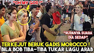 TERGAMAM Gadis cantik dari Morocco bila Bob tiba² main lagu Tamally Maak, sporting siap nyanyi