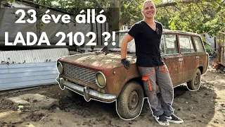 23 éve álló LADA 2102 kiszabadítása