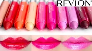 Revlon Just Bitten Kissable Balm Stain Lips Swatches 10 colors | Updated