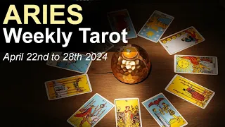 ARIES WEEKLY TAROT READING "VICTORY ARIES! SLOW & STEADY WINS THE RACE" April 22 - 28 2024 #tarot