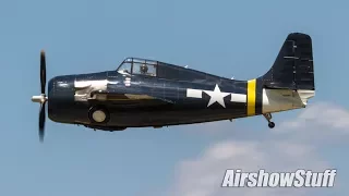 FM-2 (F4F) Wildcat Aerobatics - America's Freedom Fest 2017