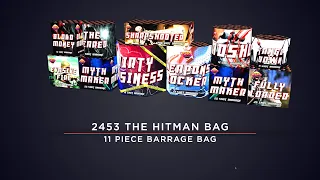 Bright Star Fireworks - 2453 Hitman 11 Piece Barrage Bag