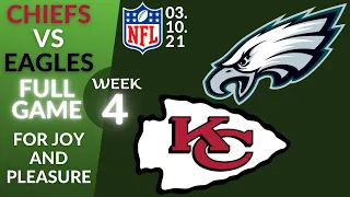 🏈Kansas City Chiefs vs Philadelphia Eagles Week 4 NFL 2021-2022 Full Game Watch Online Football 2021