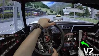 Drifting the Swiss Alps with My NEW Fanatec V2 Handbrake!