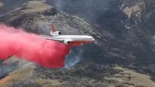 Incendios forestales apagados por grandes aviones