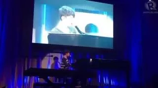 Greyson Chance sings 'Waiting Outside the Lines'