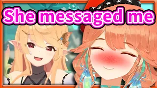 Kiara and Pomu Messaged Each Other 【Takanashi Kiara / HololiveEN】