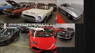 Ferrari, Lamborghini, Porsche, Classics. Massive Car Collection