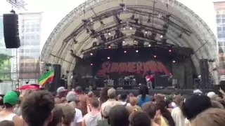 Chronixx performing Smile Jamaica @ summerjam Festival 2013