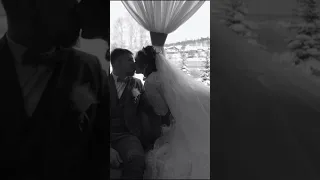 Зимний свадебный клип с прекрасными молодоженами❄️ #свадебныйклип #невеста #свадьба