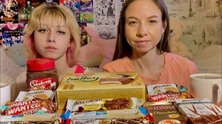 СЛАДКИЙ🍫МУКБАНГ/ТУРЕЦКИЕ СЛАДОСТИ/ШОКОЛАД И ПАСТА COKOKREM/BISCOLATA/ULKER/SWEETS MUKBANG