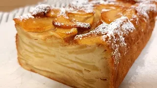 Magical Italian Invisible Apple Cake Recipe - More apples than dough [Torta Invisibile di Mele]