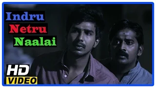 Indru Netru Naalai Tamil Movie | Scenes | Vishnu tries reversing an incident | Karunakaran gets shot