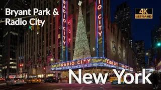 NYC Walk [4K] : Christmas in New York