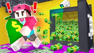 Wir ÜBERFALLEN die BANK in Minecraft! 🤑