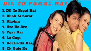 Dil To Pagal Hai Movie All Songs||Shahrukh Khan & Madhuri Dixit & KarismaKapoor||