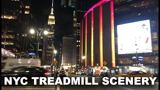 RUNNING NEW YORK CITY AT NIGHT - HD TREADMILL SCENERY