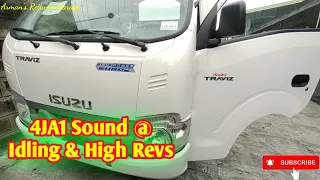 Isuzu TRAVIZ Engine Starting and Engine Reving.