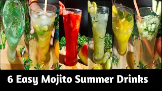 6 तरीके के फ्रेश ड्रिंक गर्मियों के लिए | Sprite Mojito Recipes | 6 Popular Street style Drinks