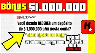 Ganhei $1.000.000 Grátis HOJE!! Rockstar muda as REGRAS pra liberar Bônus em DINHEIRO (GTA Online)