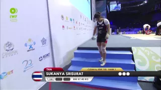 Women 58KG A Clean & Jerk 2014 World Weightlifting Championships