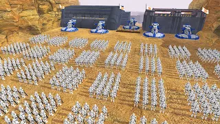 1,000 Clone Troopers Siege FORTRESS WALLS! - Men of War: Star Wars Mod