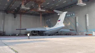 Выкатка окрашенного ВС Ил-76МД-90А с.н.0206
