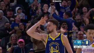 Explain One Play: Nuclear Klay Thompson stagger flares and follows his way to 12 threes against OKC