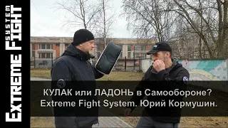 КУЛАК или ЛАДОНЬ в Самообороне? Extreme Fight System. Юрий Кормушин.