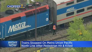 Pedestrian hit, killed by Metra train in Evanston