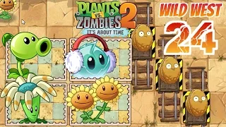 Wild West Day 24 Walkthrough - Plants Vs Zombies 2