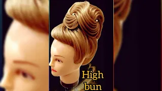 high bun Russian hairstyle/ 2021