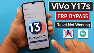 ViVo Y17s Android 13 Frp Bypass/Unlock Google Account Lock Without Pc | Without Factory Test Apk