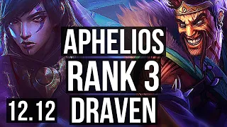 APHELIOS & Sett vs DRAVEN & Vi (ADC) | Rank 1 Aphelios, Rank 3, Legendary | KR Challenger | 12.12